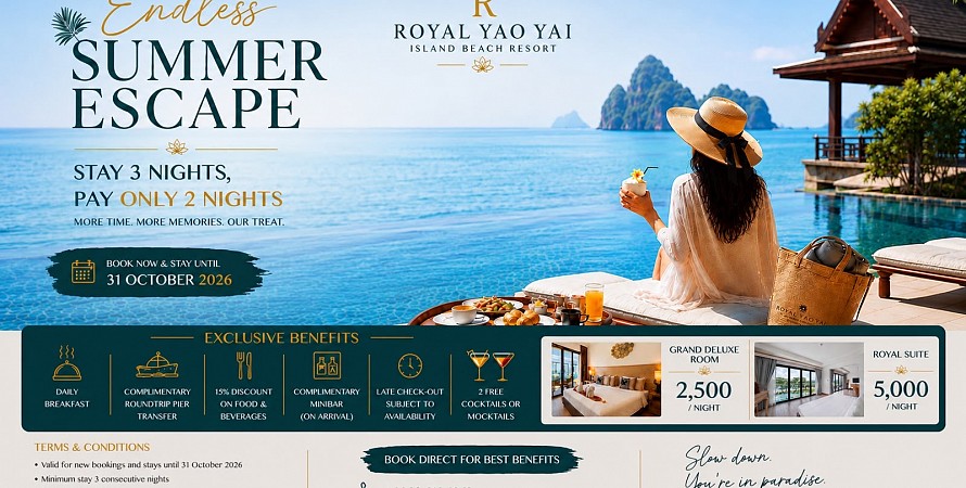 More time, more memories, our treat. Direct booking only.